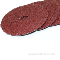 Disco de fibra abrasiva de fibra roja Zirconia de 5 pulgadas